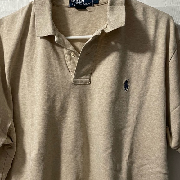 Polo by Ralph Lauren Size L Tan/Cream Polo - Picture 4 of 7